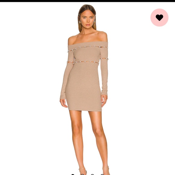 H:ours Delhia Mini Dress in Camel - Picture 1 of 3